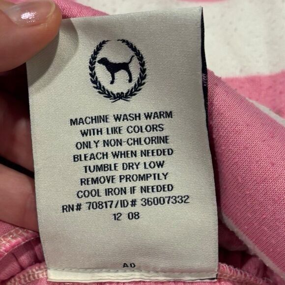 PINK Victoria’s Secret Striped Terry Swim Cover Up Mini Dress Retro Y2K Medium - Picture 4 of 8